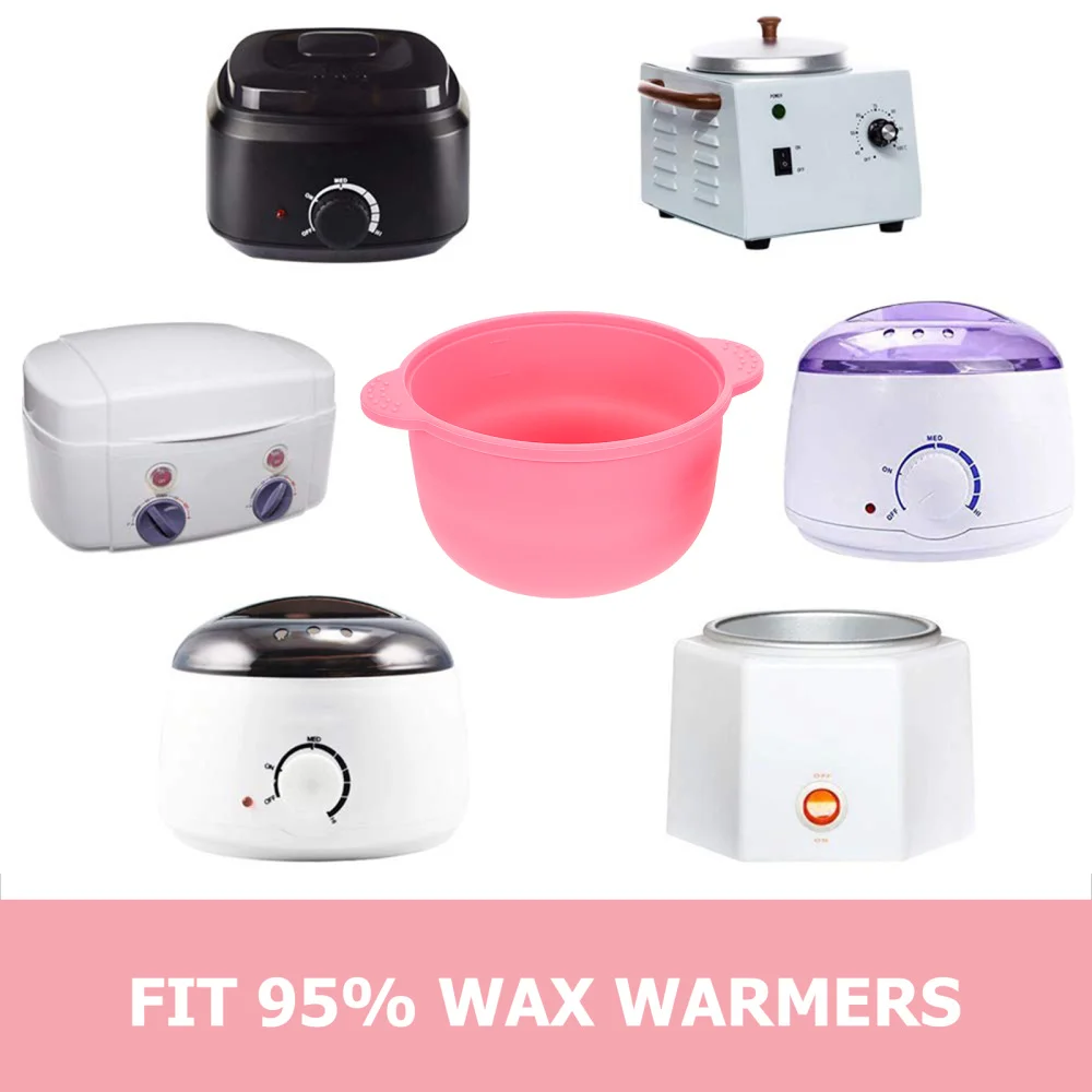 2 шт. восковые нагреватели запасной горшок силиконовые чаши для удаления волос |