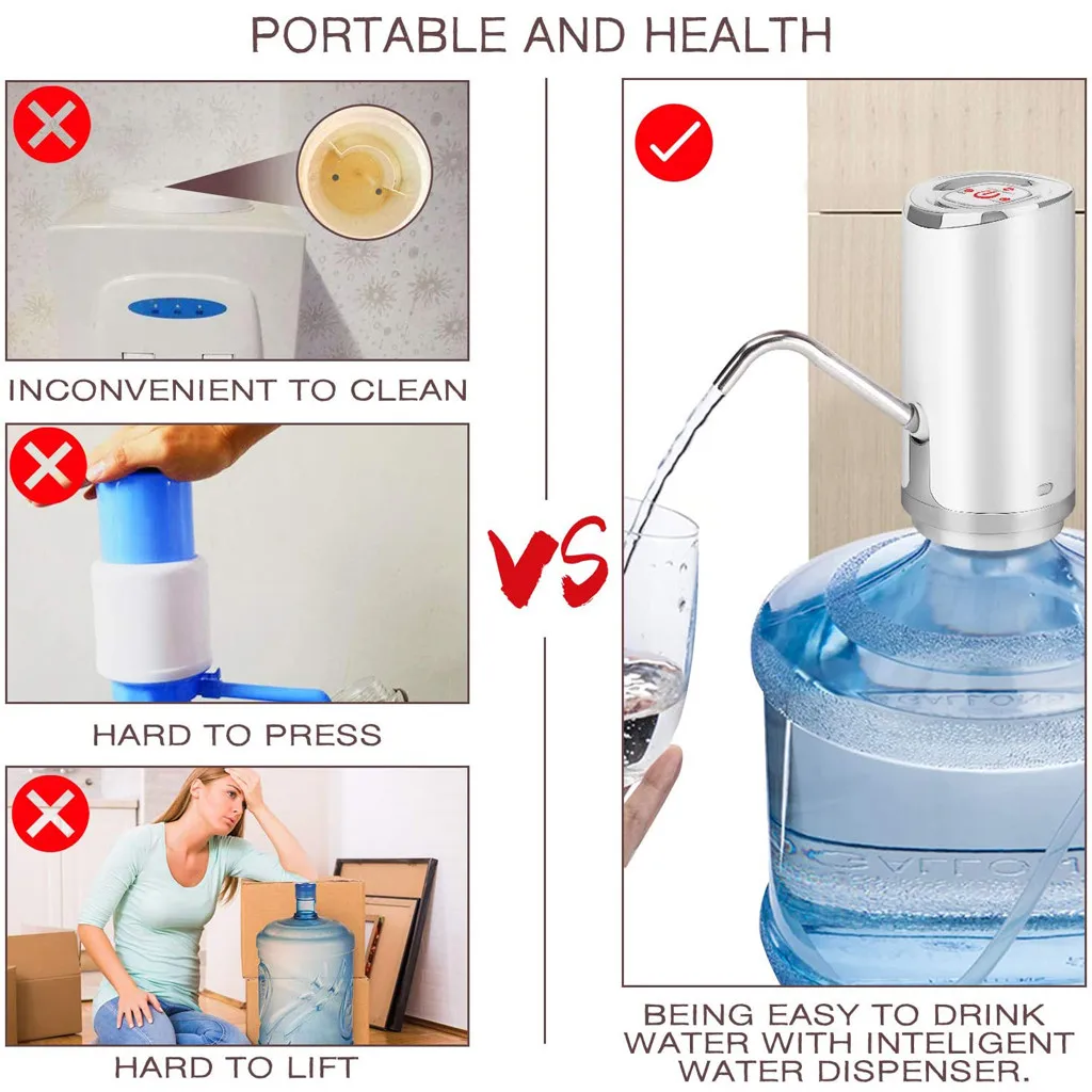 Умный автоматический Электрический диспенсер для питьевой воды помпа с