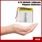 Литий-ионный Литий-полимерный аккумулятор 804040, 3,7 В, 1200 мАч, перезаряжаемый аккумулятор для bluetooth-динамика, MP4, PDA, тахографа