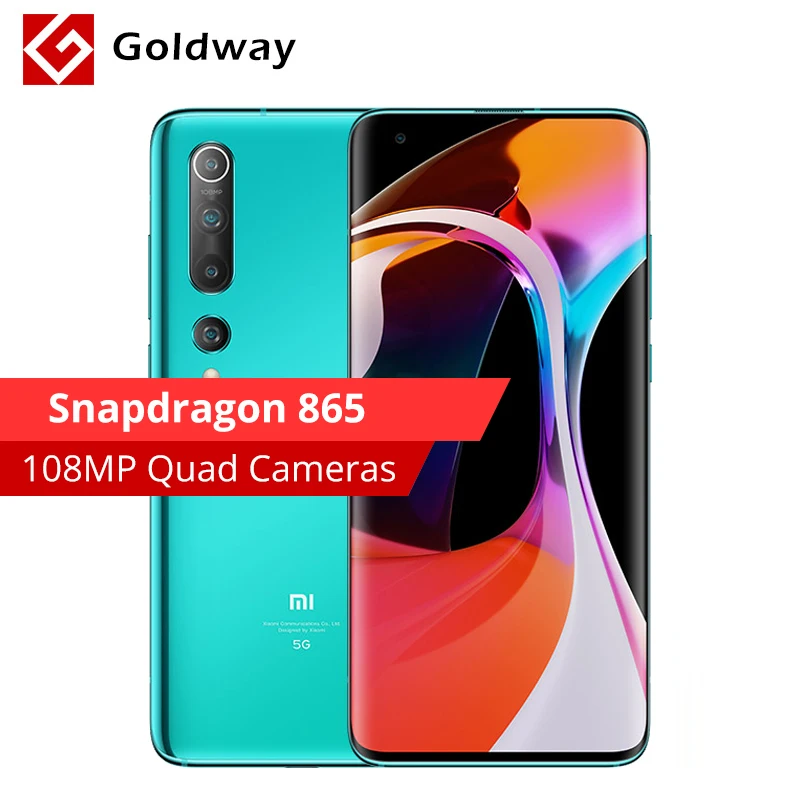 Глобальная прошивка Xiaomi Mi 10 Mi10 12 Гб оперативной памяти 256 ГБ ROM 5G Snapdragon 865 Octa Core 6 67