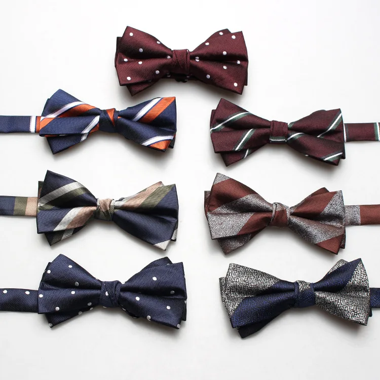 

Мужские деловые галстуки-бабочки в английском стиле для свадебного банкета Официальный галстук-бабочка жаккардовые галстуки-бабочки галс...