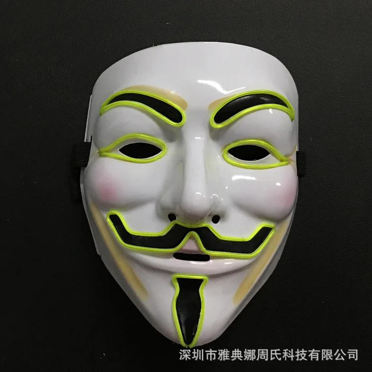 2017 светящаяся маска в стиле хип-хоп для красоты с шариком ручной росписью