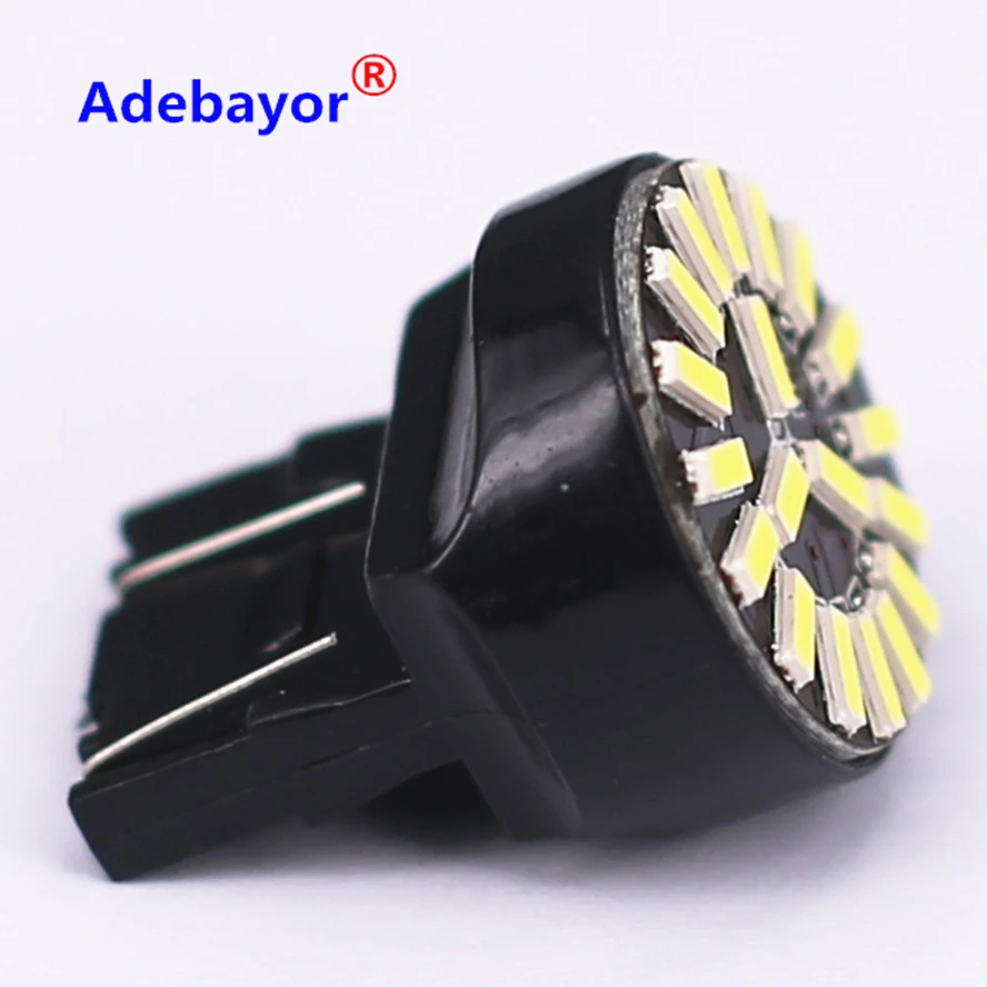 10 шт. T20 7443 W21/5 Вт безошибочный автомобильный Стайлинг 19smd 4014 SMD Реверсивный canbus