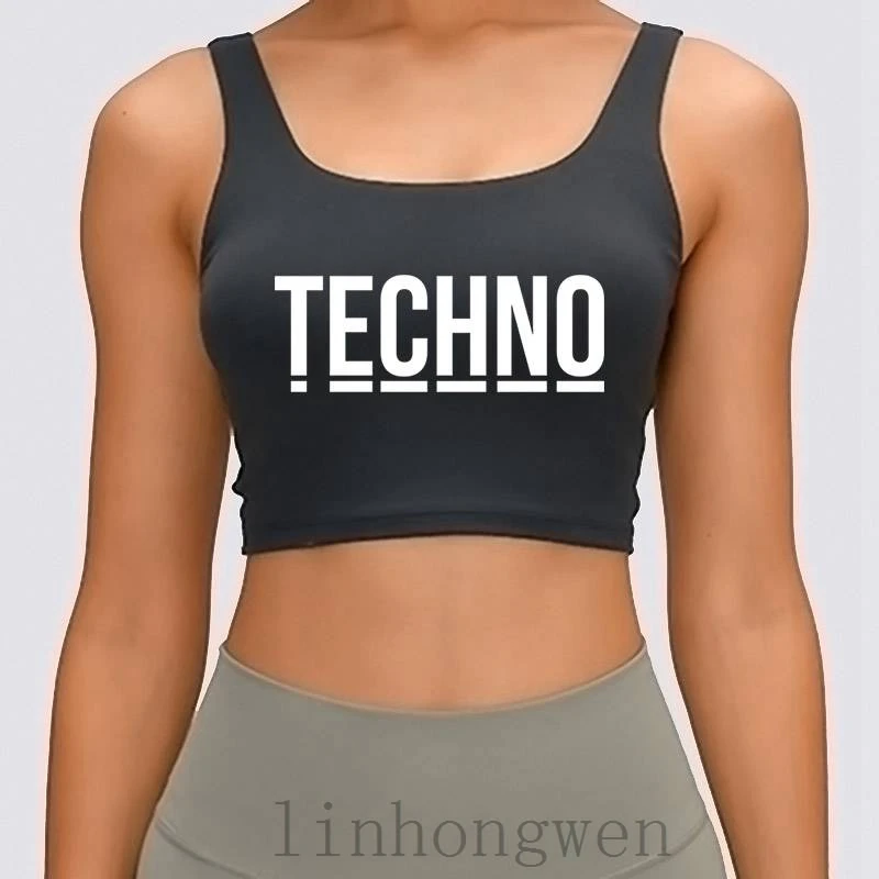 

Топ для музыкального клуба Techno Detroit Sound Dj Djane TCrop, летний топ в стиле хип-хоп