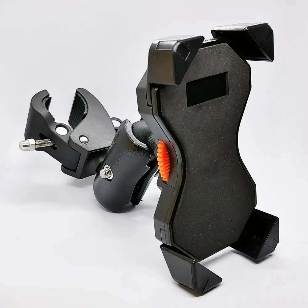 

Bicycle Phone Grip Mount Stand Cycle Bike Handle Bar Rail Mount Stand for 3.5-6.5 inch Cell Phones and GPS