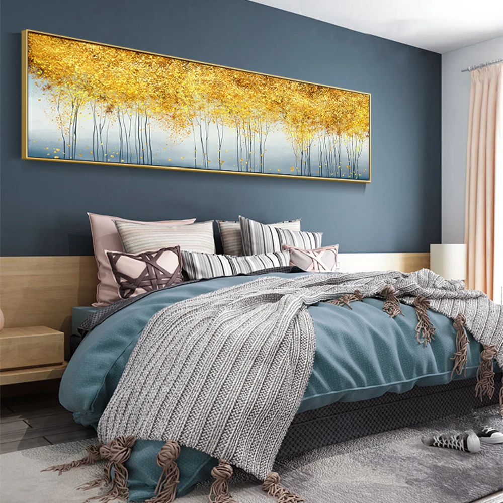 

DDWW Gold Bedroom Decoration Abstract Wall Picture Nordic Poster Canvas Print for Living Room Canvas Mural Modern Simple Room
