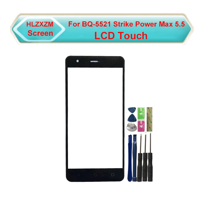 Для BQ BQ-5521 Strike Power Max 5 сенсорный экран без ЖК-дисплея дигитайзер сенсор Замена с