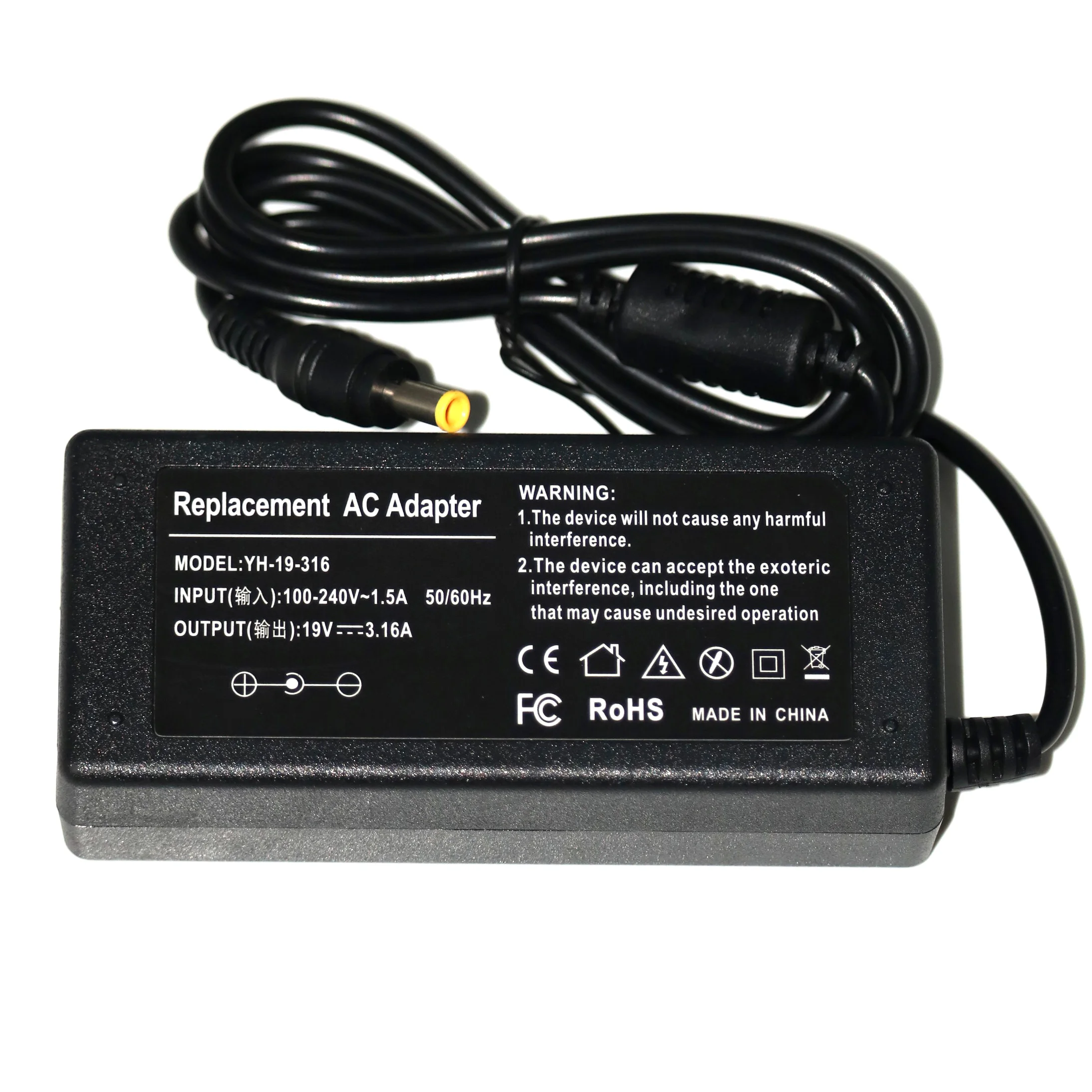 

19V 3.16A 65W Charger Power Laptop Adapter For samsung R540 P460 P530 Q430 R430 R440 R480 R510 R522 R530 Series Notebook Adapter