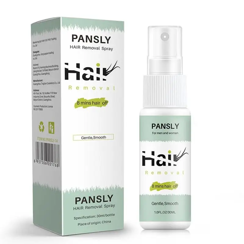 

Pansly Hair Removal Cream Spray Face Body Hair Depilatory Beard Bikini Legs Armpit 30ml Painless Hair Remover Spray
