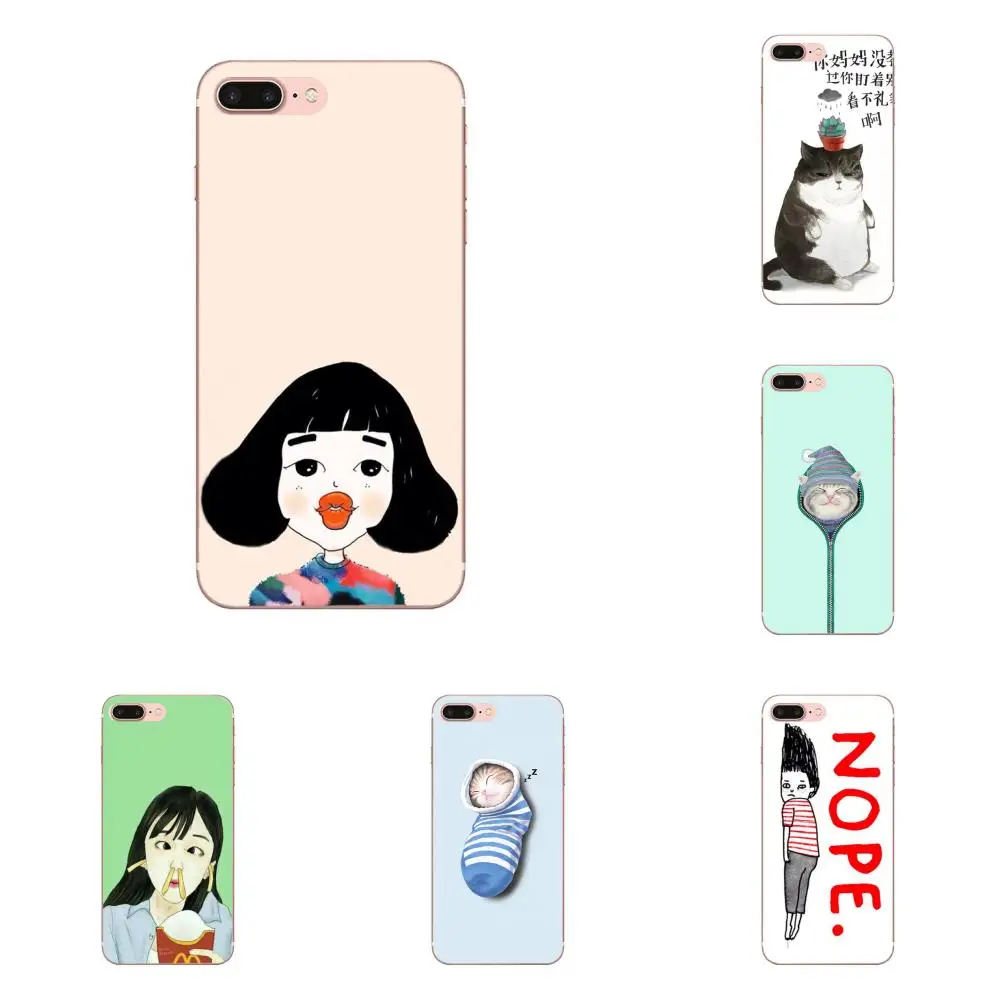 Забавные картофельные чипсы с густыми губами для Huawei Honor 4C 5A 5C 5X 6 6A 6X 7 7A 7C 7X 8 8C 8S 9 10
