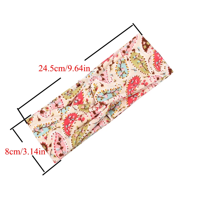 

Fashion Boho Headband Women Bohemia Style Print Hairbands Girls Elastic Vintage Printed Headwear Female Sports Hair Accessories