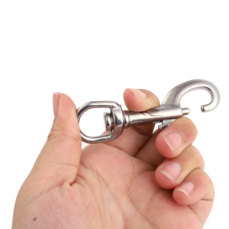 

75/90/100MM 316 Stainless Steel Bolt Snap Hook Clip Diving Hook BCD Accessories Diving Water Sports Tools