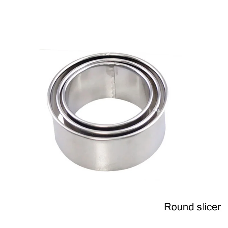 Round slicer Простые DIY формы для пельменей, слайсер для пельменей, бытовые инструменты для приготовления пельменей из нержавеющей стали, кухонные инструменты для приготовления пельменей - Цвет: Round slicer