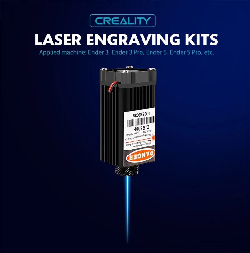 Creality Ender-3 V2 Высокая мощность 12 В/24 В сине-фиолетовый светильник мини лазерная