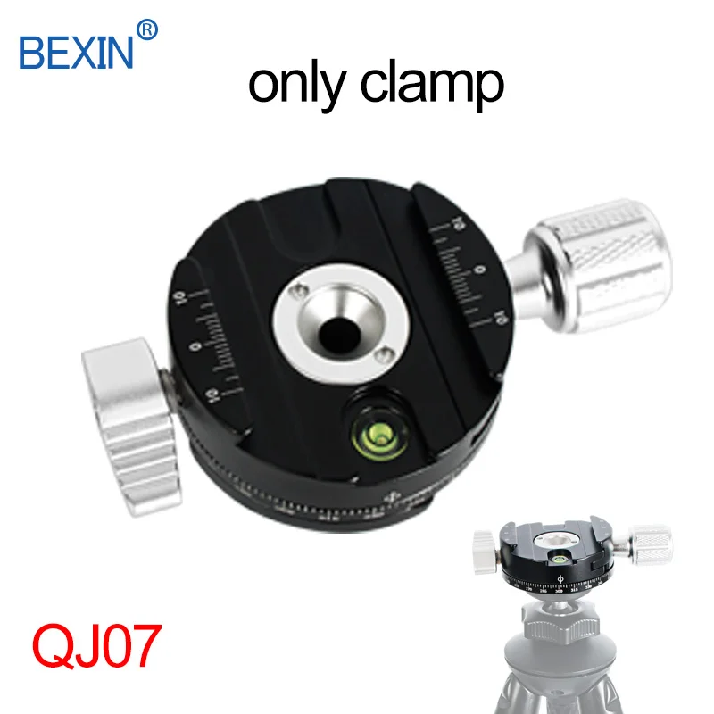 QJ07 set 1 Быстроразъемный зажим для крепления камеры Dslr, Крепление для штатива, адаптер с поворотом на 360 градусов, зажим для панорамной съемки, штатив для камеры arca swiss - Цвет: QJ07 set 1