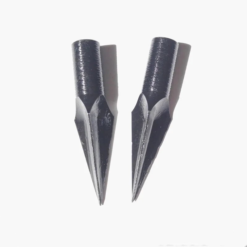 3/6/12pcs Black Arrowheads Retro Alloy Steel Traditional Broadheads Arrow Head Tips Point for 8mm Arrows Outdoor Accessories