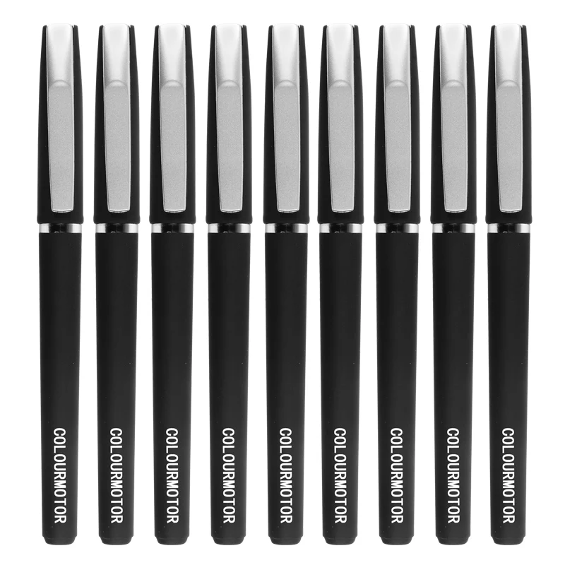 

COLOURMOTOR Black Bullet Journal Tip Gel Pen Large Capacity Gel Pen School Supplies Signing Pens The Office Write Stationery
