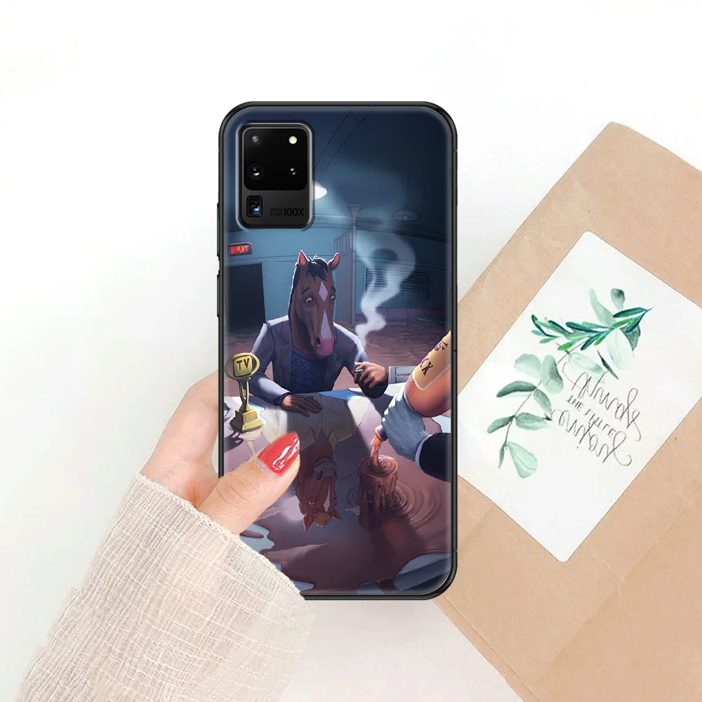 

Cartoons BoJack Horsemans Phone case For Samsung Galaxy Note 4 8 9 10 20 S8 S9 S10 S10E S20 Plus UITRA Ultra black pretty shell