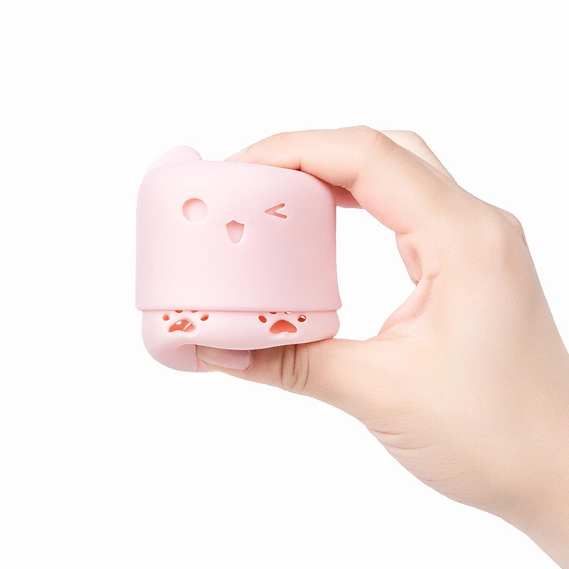 Cat Shape Silicone Makeup Sponge Holder Beauty Makeup Egg Drying Case Portable Cosmetic Puff Carrying Case Blender Sponge Holder
