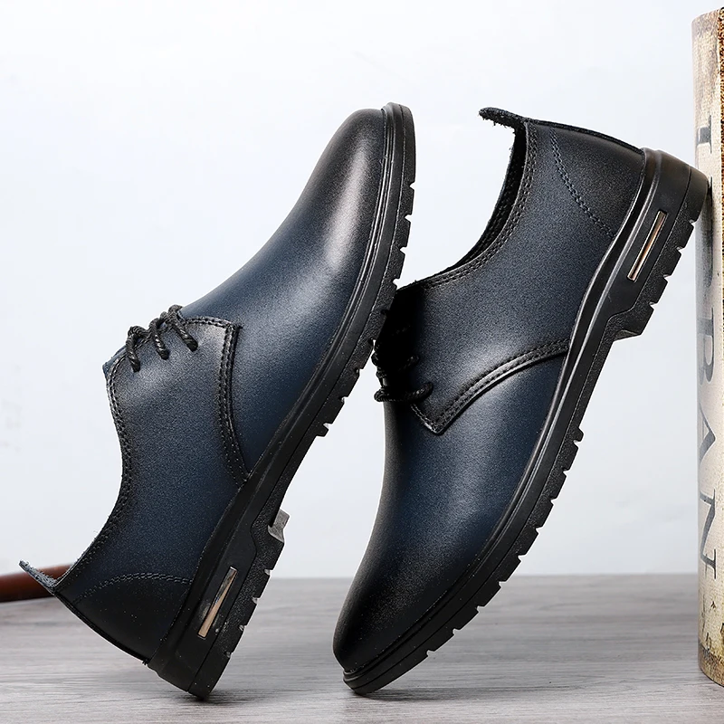 

fashion shoe leather shoes sale black leisure zapatos de sapato 2020 for spring para mens male hot men flat casuales informales