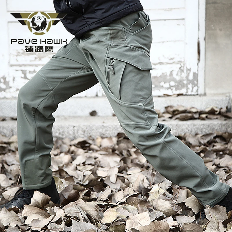 PAVEHAWK отражение теплый Водонепроницаемый Soft Shell для офиса на каждый день брюки
