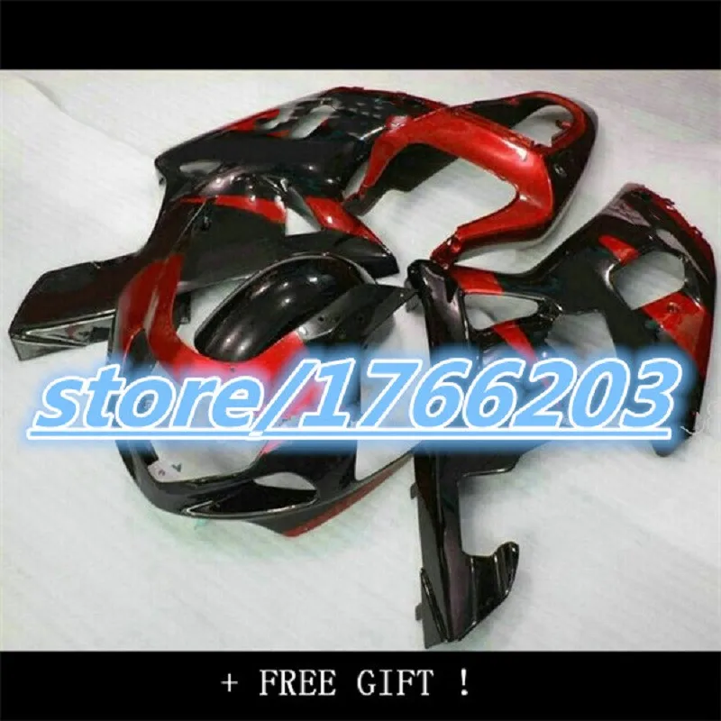 

New Fairing kit for GSXR600 750 K1 01 02 03 GSXR 600 GSXR750 2001 2002 2003 ABS black red Fairings