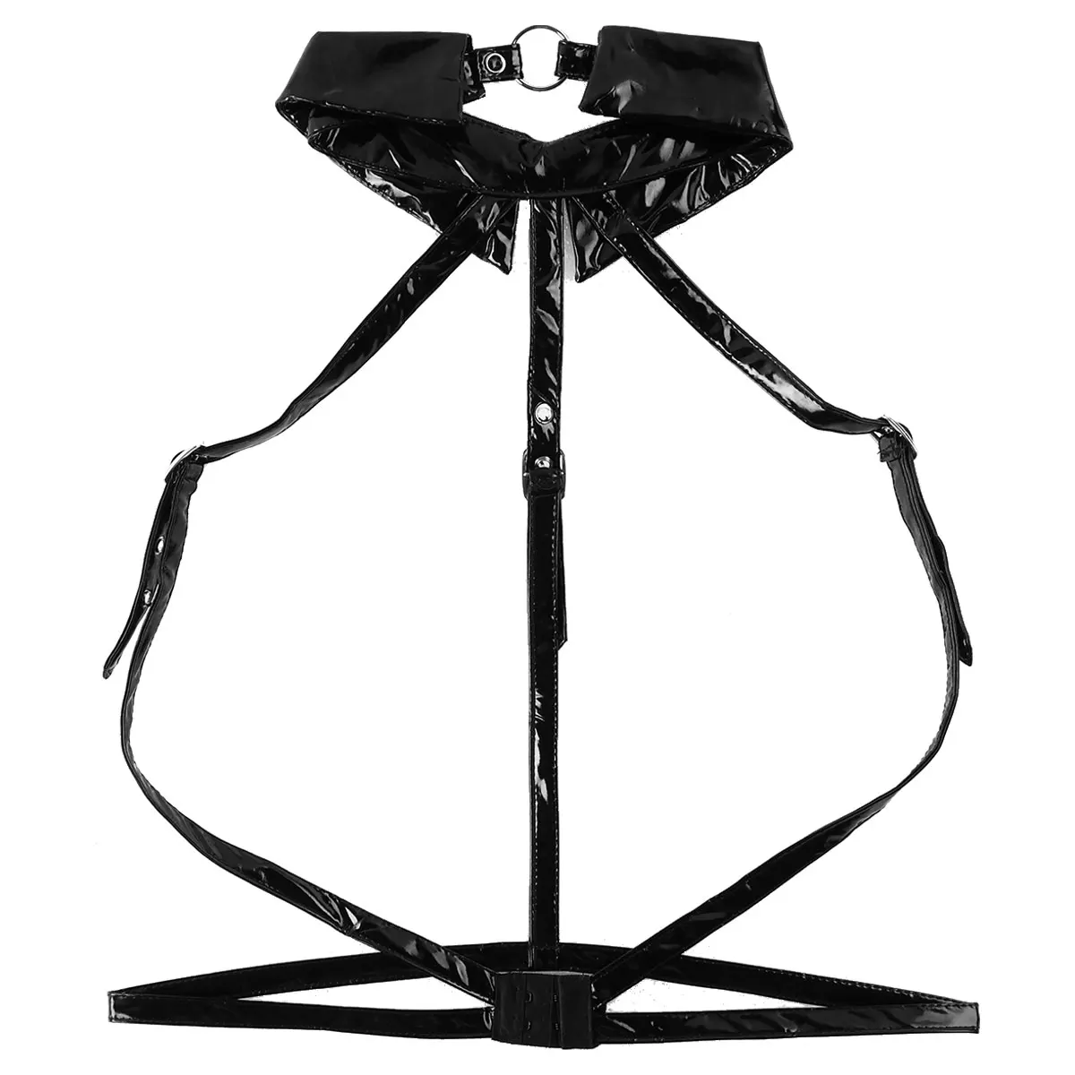 Для мужчин Лакированная кожа эротический костюм смокинг Гей сексуальное женское