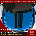 Виниловая автомобильная пленка 1 шт крутой капот градиент Графический виниловый капот Автомобильная наклейка для mitsubishi l200 triton