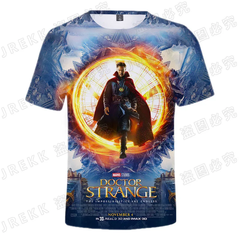 2021 летняя одежда с героями комиксов Марвел Doctor Strange 3D футболка для мужчин женщин