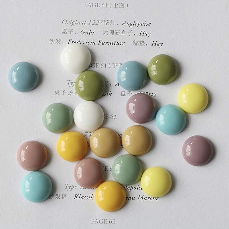 10PCS Прекрасные круглые магниты на холодильник Маленькие красочные наклейки 13 мм