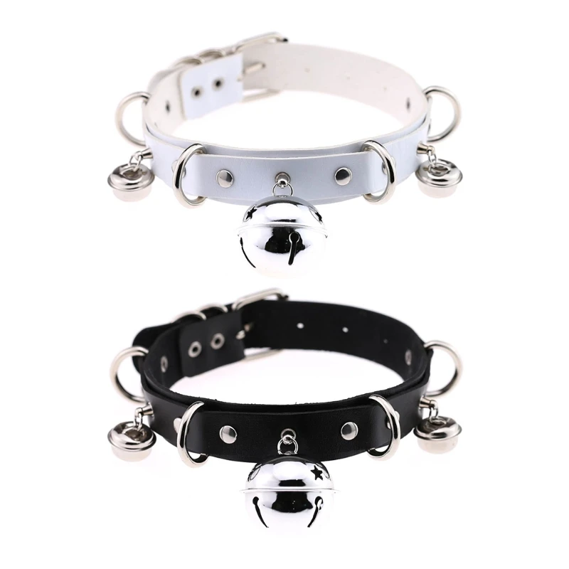 

Plush Cat Ears Hair Clip Furry Wolf Tail with Faux Leather Bell Neck Choker Necklace Set Anime Animal Cosplay Costume A14 21