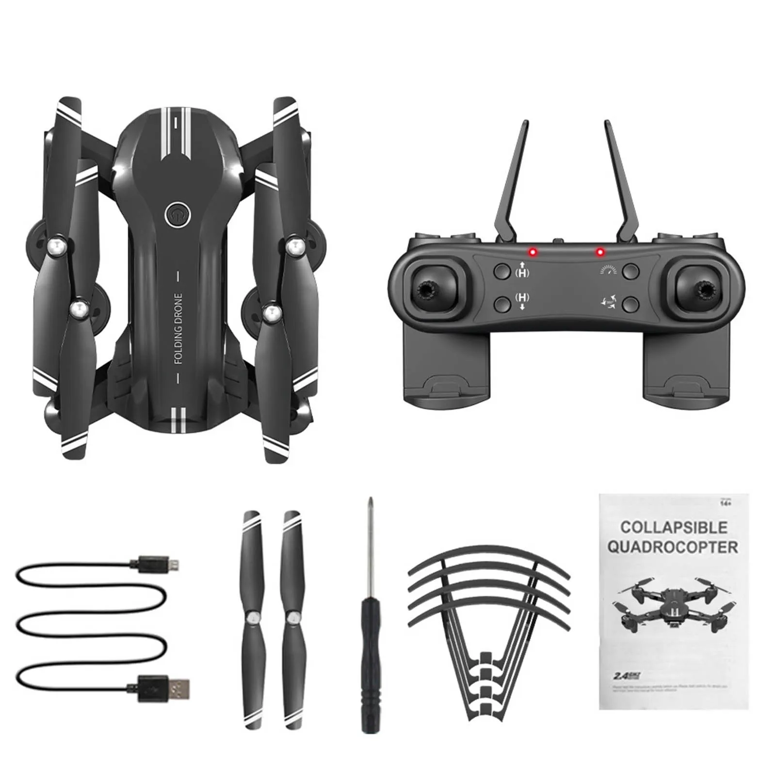 

H168 Rc Drone Folding 4k Aerial Uav Dual Lens Switching Long Range Remote Control Four Axis Aircraft Drone Toys #G3