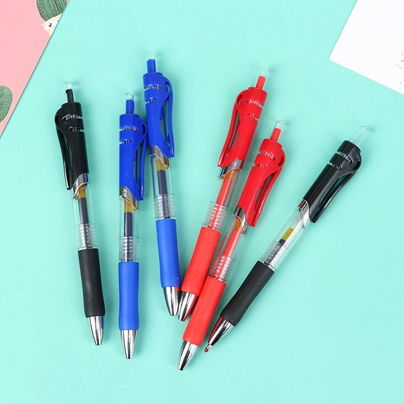 

Набор ручек гелевых 2 шт., выдвижные черные/красные/синие чернила с 10 сменными стержнями