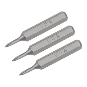 Биты для отверток uxcell, 532 дюйма, с шестигранным хвостовиком, y0,6, длина 28 мм, S2, 3 шт.