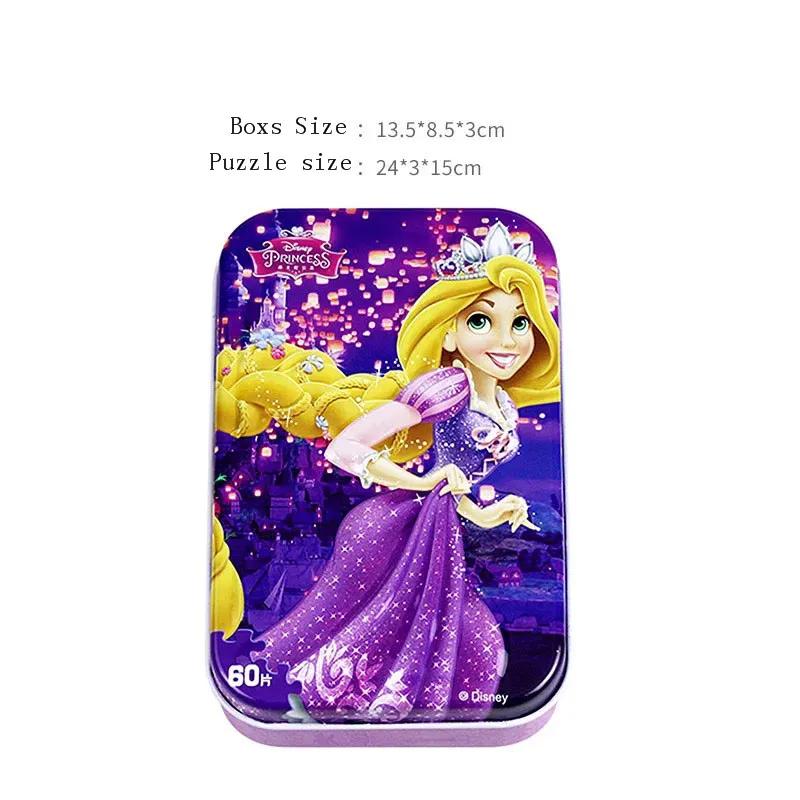 Puzzle-4-1PACK Мультяшное Холодное сердце Эльза и Анна Принцесса 60 шт. головоломка для детей 4-8 для детей Обучающие образовательные головоломки игрушки - Цвет: Puzzle-4-1PACK