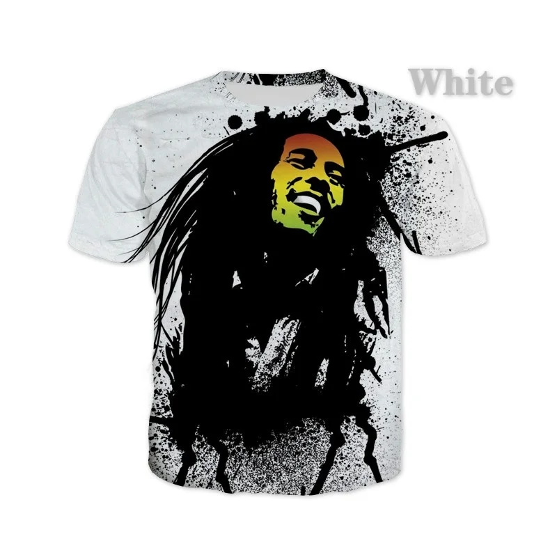 New designe bob marley 3d print cool t shirt Men/Women plus size XS-5XL | Мужская одежда