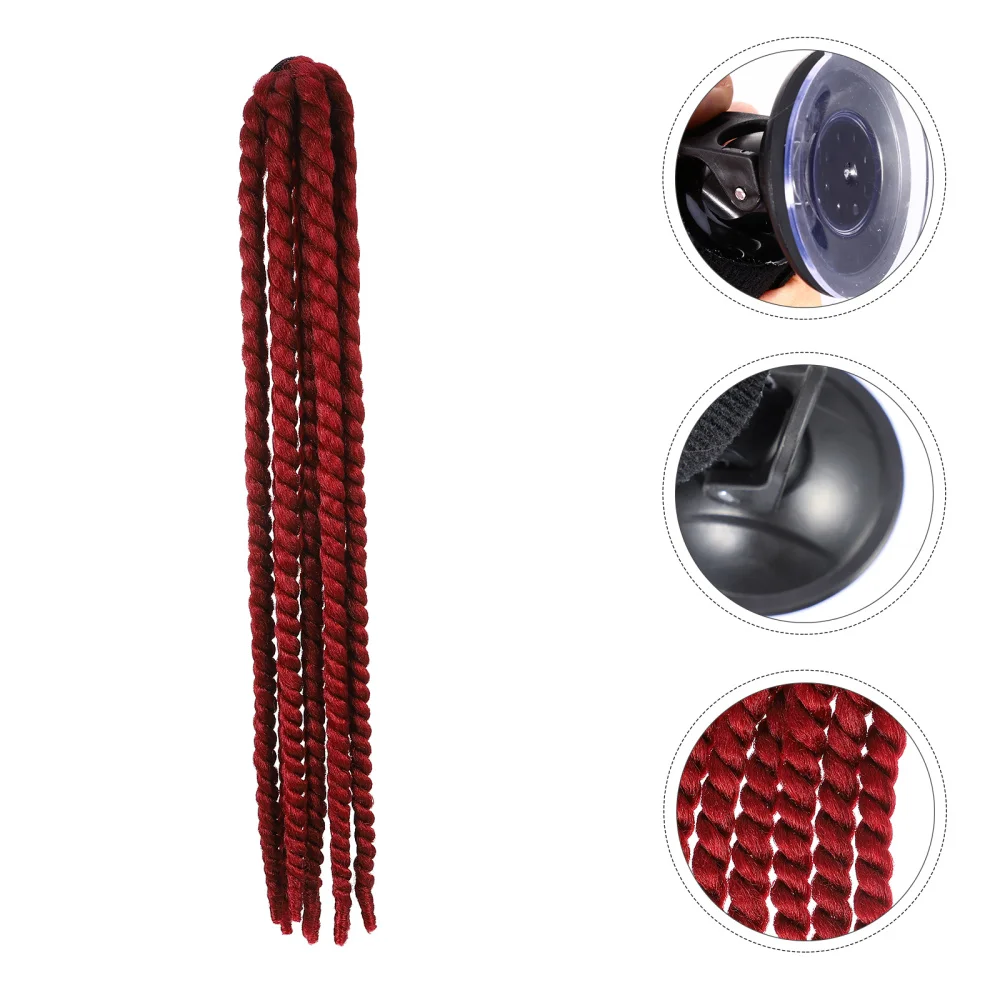 

Motorbike Helmet Decoration Helmet Ornament Reusable Helmet Braid Wig Decor