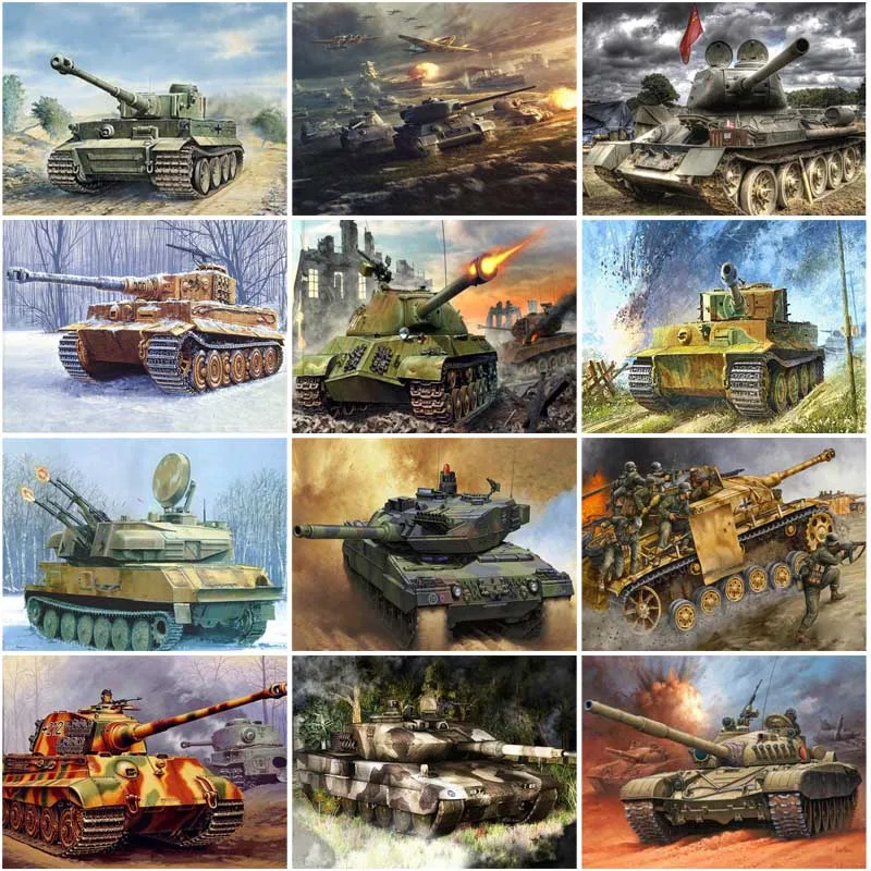 

Tank Full Square / Round Diamond Painting Embroidery Art DIY Cross Stitch Painting Modern Home Decor Funny Quotes