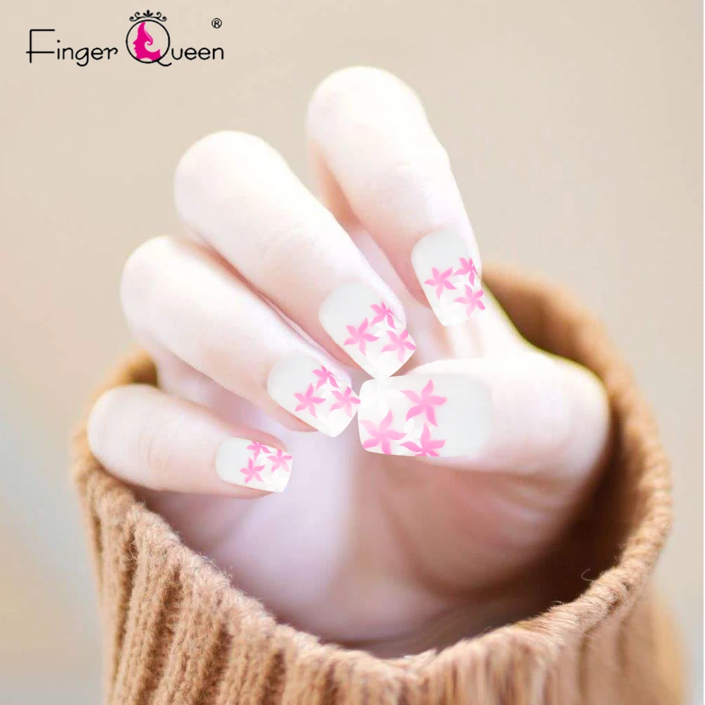 Нейл арта Ассорти Стиль накладные ногти из акрила для французского маникюра