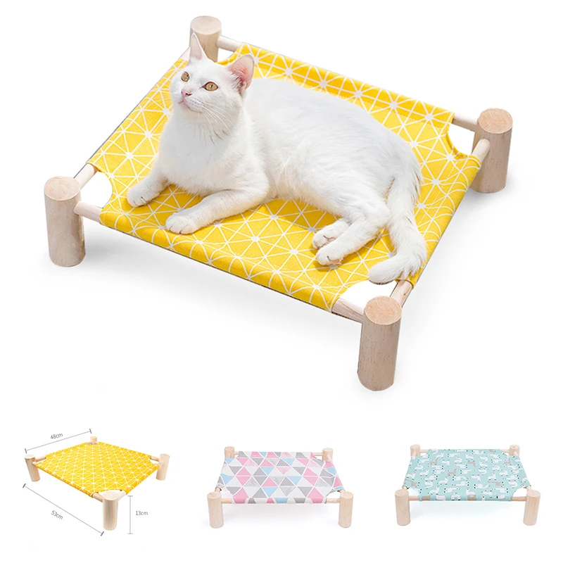Подъемная кровать для кошек гамак одеяло небольшие лежанки собак деревянная
