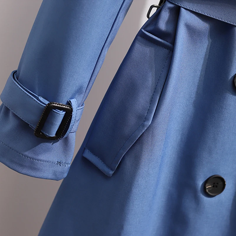 

Women's Outerwear Autumn Long Sleeve Female Jaquetas Coat Temperament Office Windbreaker Ladies Plus Size Corta Vento Feminina