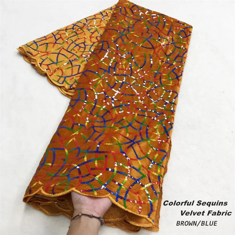 Блестящие красочные блестки африканские кружевные ткани 2020 вышитые