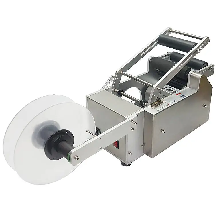 Полуавтоматический маркировщик для круглых бутылок принтер круглая наклейка