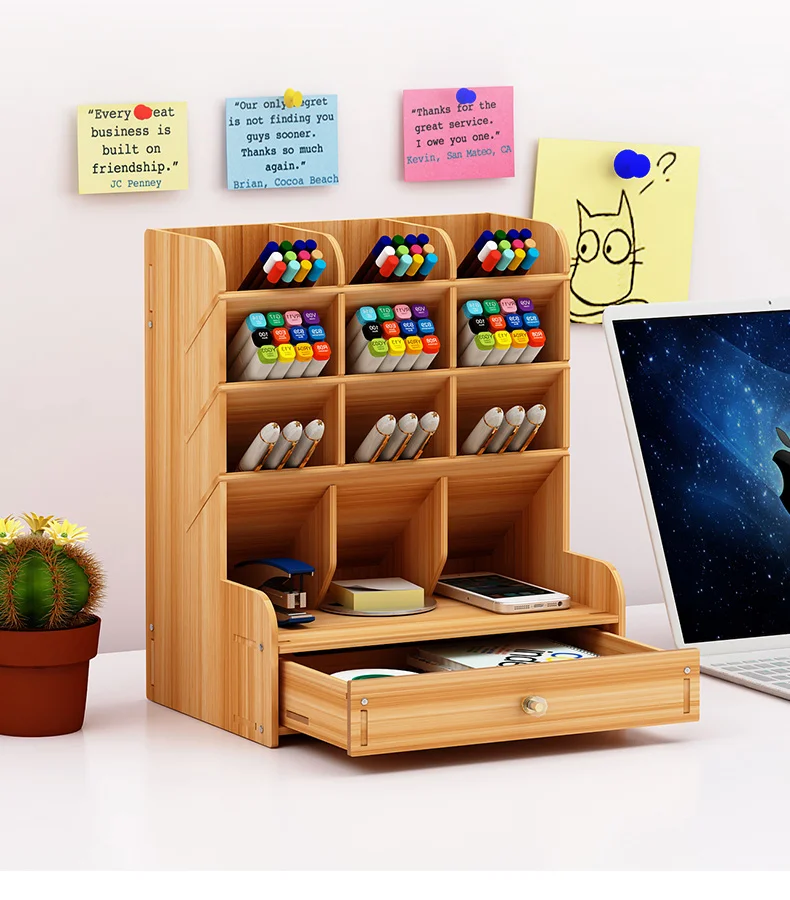Ручка креативная Милая обучающая блоггер мультифункциональная коробка для хранения офисная настольная персональная ручка с украшением держатель Органайзер
