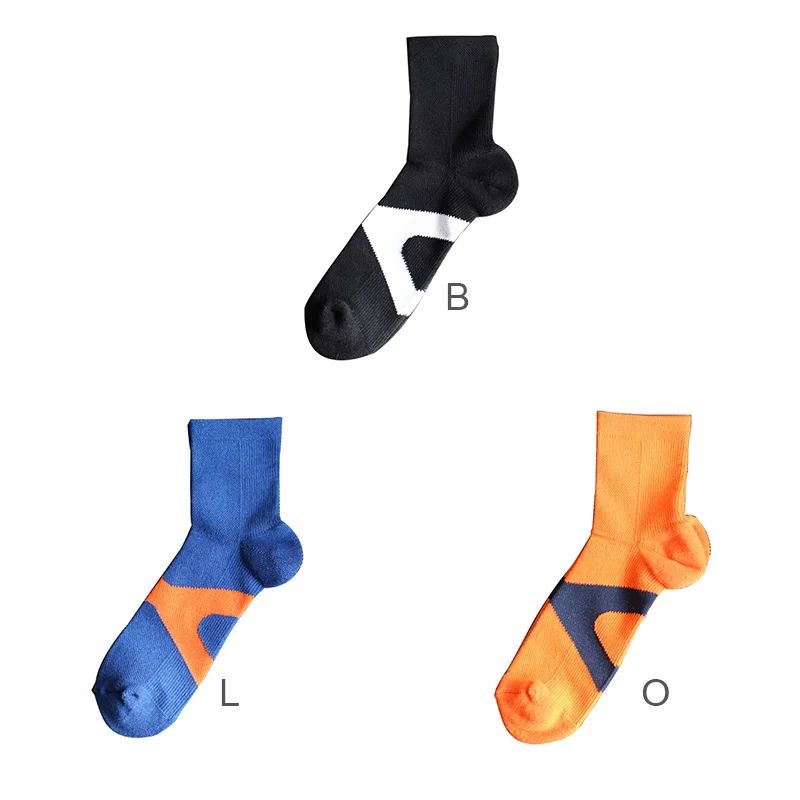 Унисекс давление спортивные носки правая пятка тяга укрепление баскетбольные