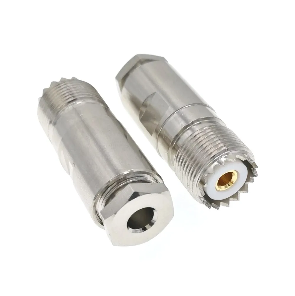 UHF Женский SO239 зажим RG58 LMR195 RG400 RG142 RF разъем