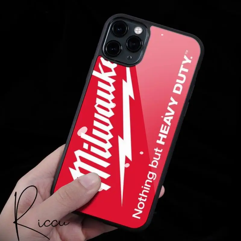 

Milwaukees toolbox Phone Case Rubber for iPhone 12 11 Pro Max XS 8 7 6 6S Plus X 5S SE 2020 XR 12 Mini case