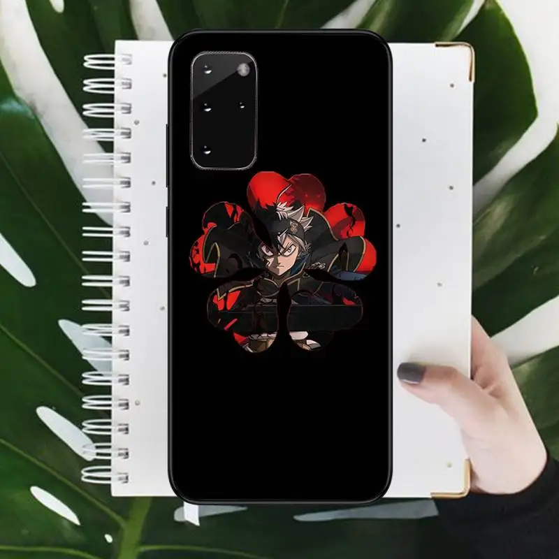 

Black Clover Japan anime Phone Case For Samsung galaxy S 9 10 20 A 10 21 30 31 40 50 51 71 s note 20 j 4 2018 plus