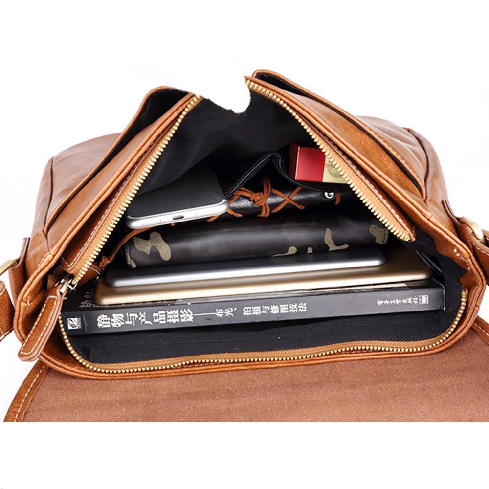 Дорожная сумка Повседневная Деловая кожаная мужская черная модная