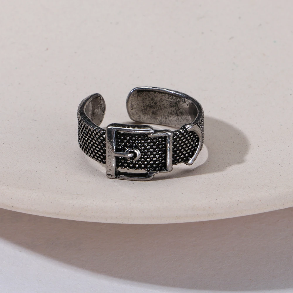 Металлическая цепочка в стиле панк открытые кольца винтажная пряжка для ремня